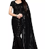 Embellished Bollywood Georgette Saree  (Black) (Saree ID -00016)