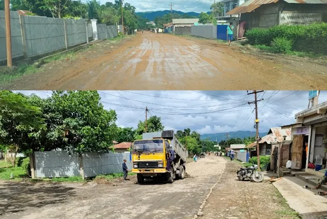 Ahead of PM Modi’s Likely Visit to Churachandpur, STC-BSF Camp Road Undergoes Major Upgradation