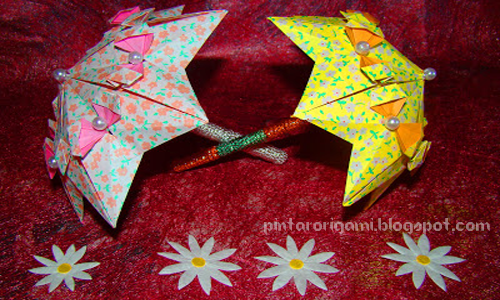 ... Payung Lucu | Cara Membuat Origami | Bunga | Binatang | Bintang | Naga