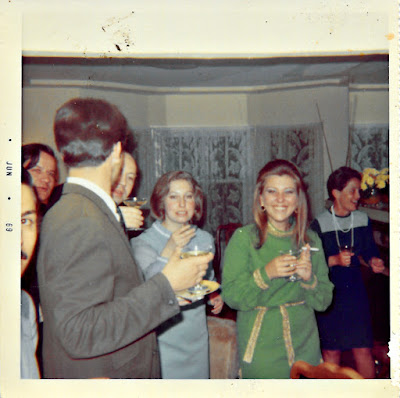 Vintage mystery photograph of a cocktail party in late 1960's San Francisco. Tanya Shchegolev.