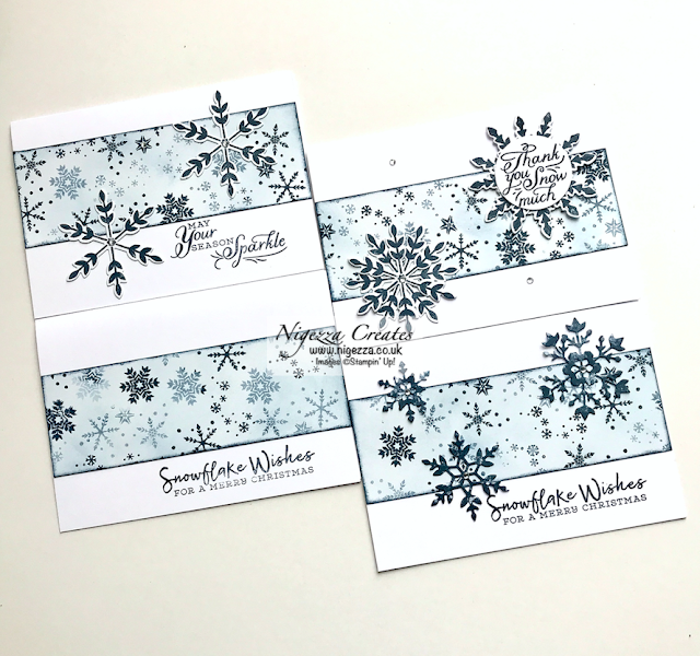 Nigezza Creates with Stampin' Up! Snowflake Wishes One Sheet Wonder