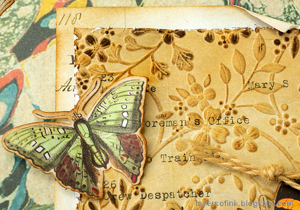 Layers of ink - Vintage Butterfly Page by Anna-Karin Evaldsson.