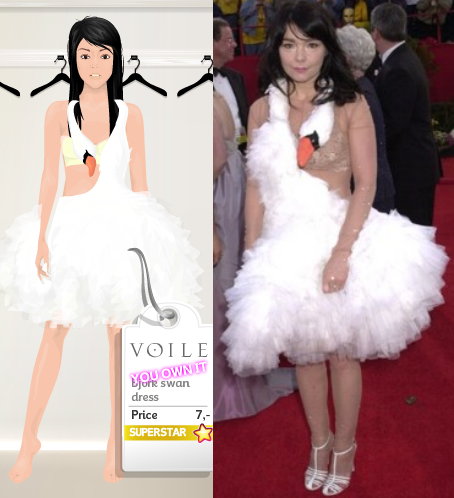 DARE TO WEAR The Bjork Swan Dress Poll WHAT TO DO Create a daring outfit 