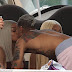 Blac Chyna and Mechie kiss as they hang out in Miami