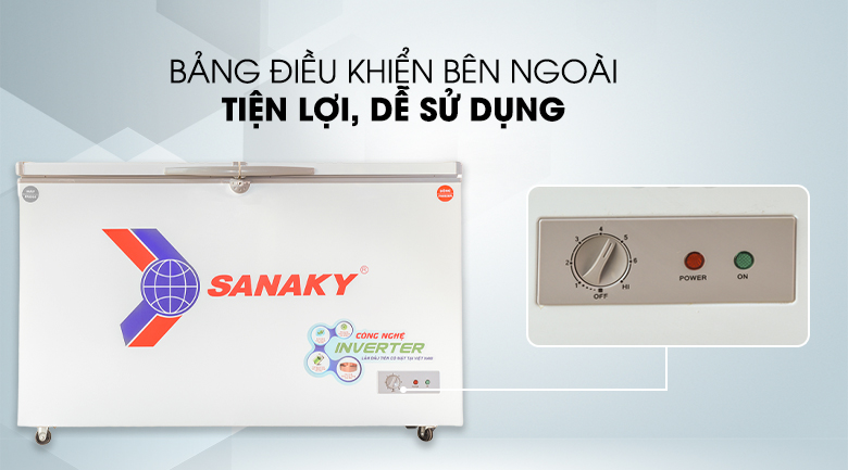 Tủ đông Sanaky Inverter 280 lít VH-4099W3