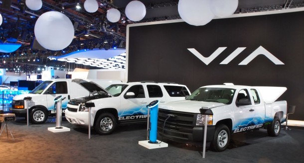 VIA X-TRUCK : Chevrolet Silverado 2013 based Via X-Truck Via Motors is an American car-maker that specializes in custom electric vehicles,