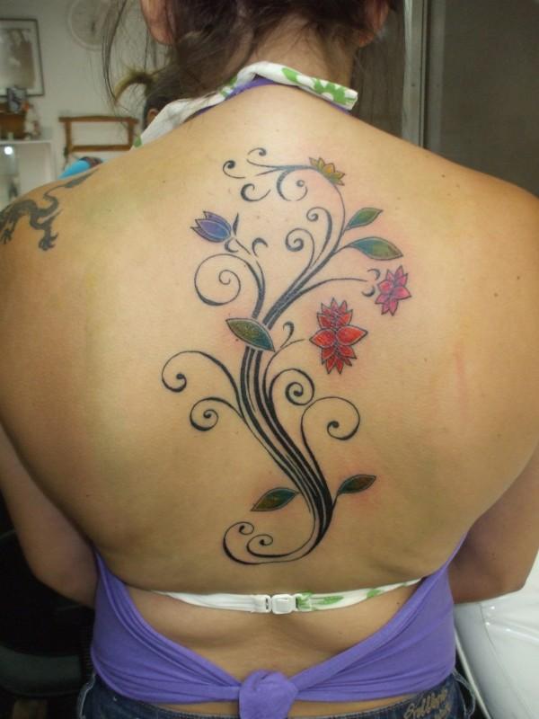 Label Flower Tattoo Ideas For Women