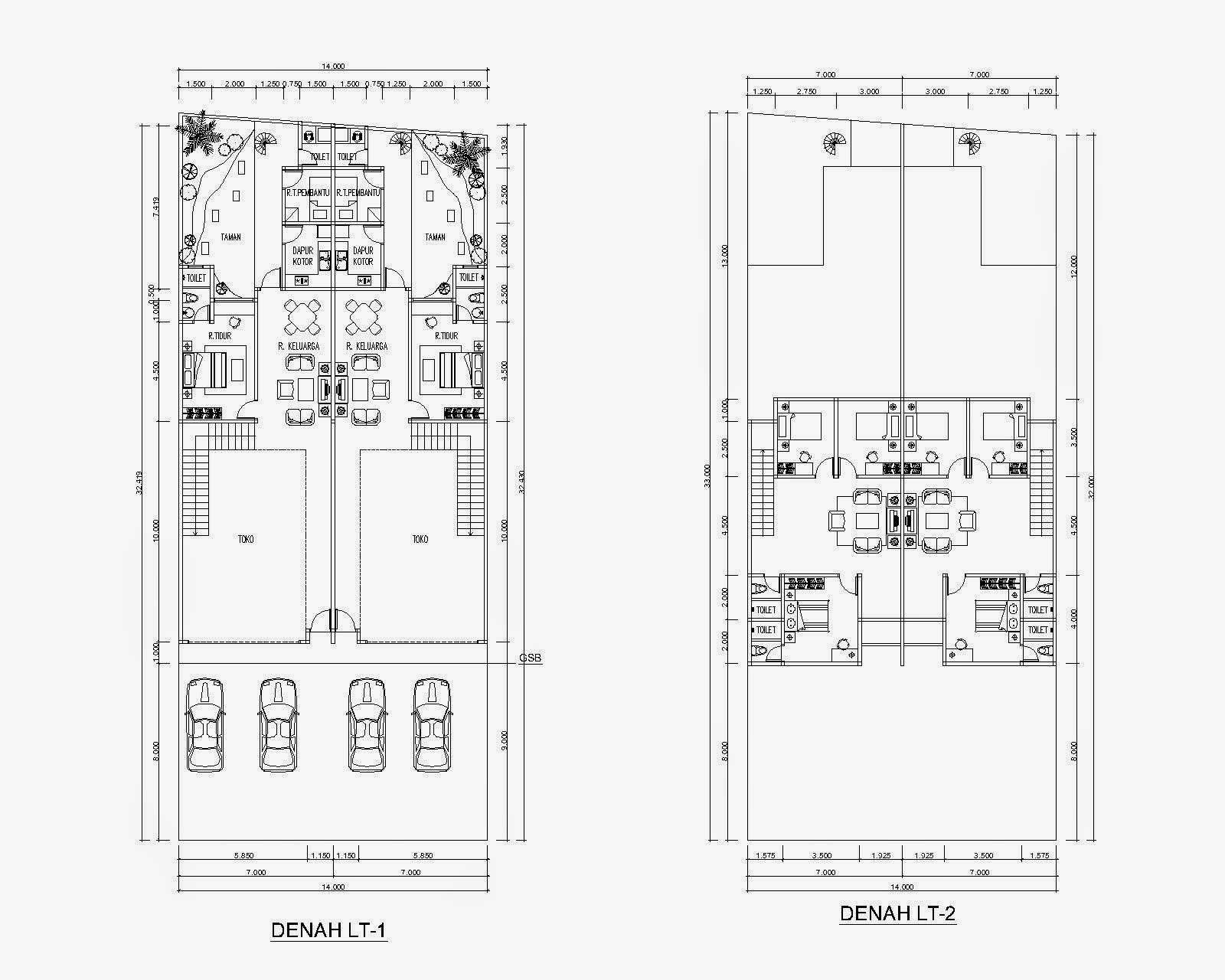 Desain Ruko  Minimalis  2  Lantai  Modern Elegan Terbaik 2014 