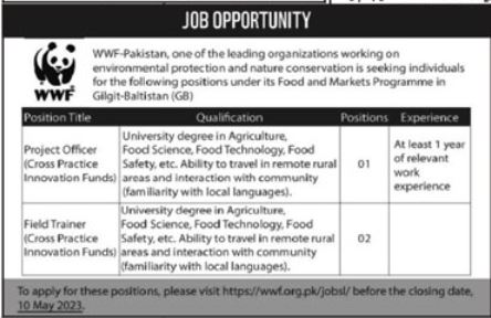 Job Available in WWF Pakistan | Government Jobs 2023
