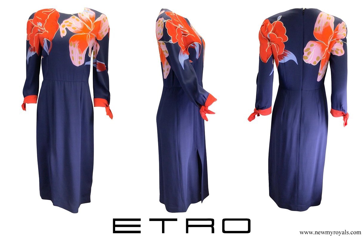 Queen-Mathilde-wore-Etro-Navy-Blue-Coral-Floral-Printed-Long-Sleeved-Crepe-Dress.jpg