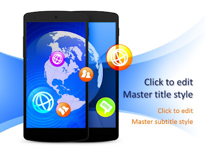 Template PowerPoint Mobile Communication Gratis