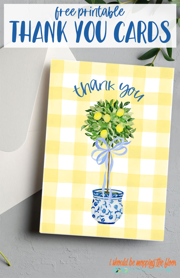 Preppy Thank You Cards