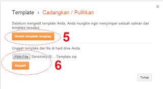 Cara mem-Backup dan meng-Upload Template di Blog