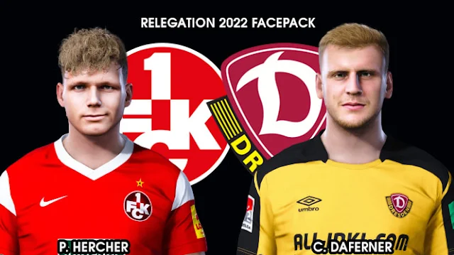 Relegation Facepack | Philipp Hercher & Christoph Daferner For eFootball PES 2021