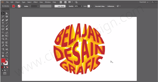 Cara Menggunakan Envelope Distort dan Blend di Adobe Ilustrator