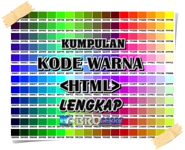 Kumpulan Daftar Kode Warna HTML Lengkap Beserta Namanya 