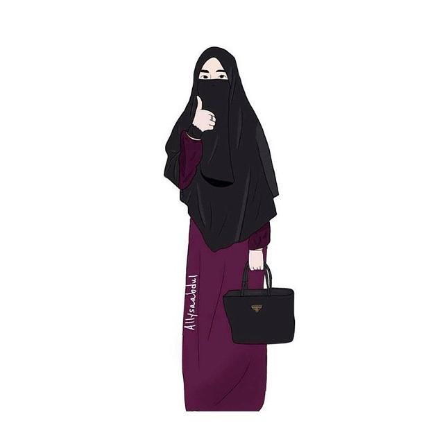 Koleksi Gambar Animasi Hijab Syari Terbaru 2018 Sapawarga