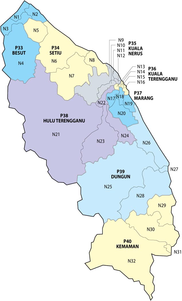 JABATAN PELAJARAN NEGERI TERENGGANU: PETA NEGERI