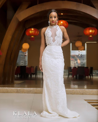 #BBNaija's Anto Lecky stuns in bridal themed shoot