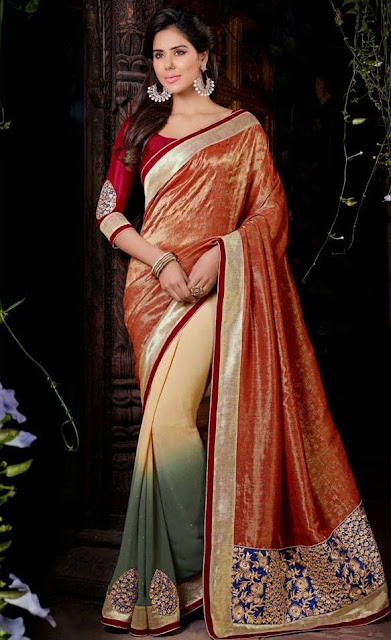 Sonam Bajwa Latest Designer Sarees