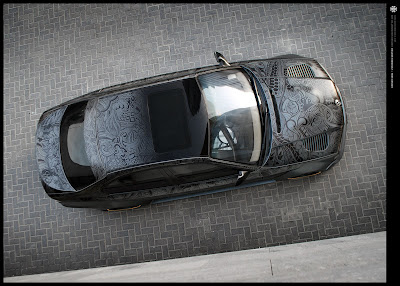  Dark BMW Sharpie Art Car by Travis Todd