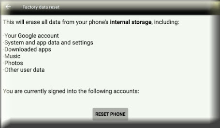 how to reset android devices
