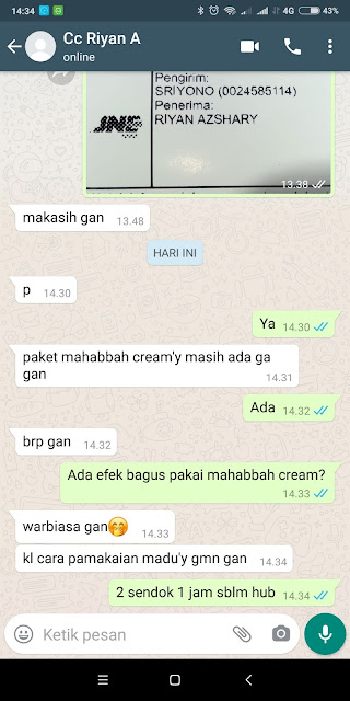 Testimoni Pemakai Mahabbah Cream Obat Kuat Oles 2020 Kesaksian Pengguna