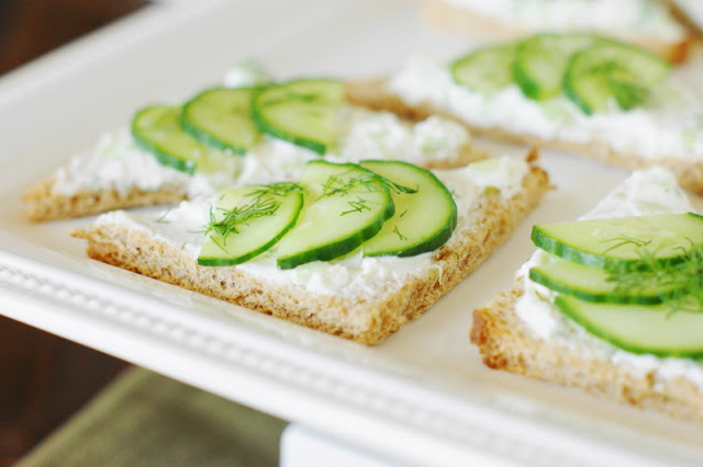 Cucumber Tea Sandwiches with Lemony Dill #healthyfood #dietketo #breakfast #food