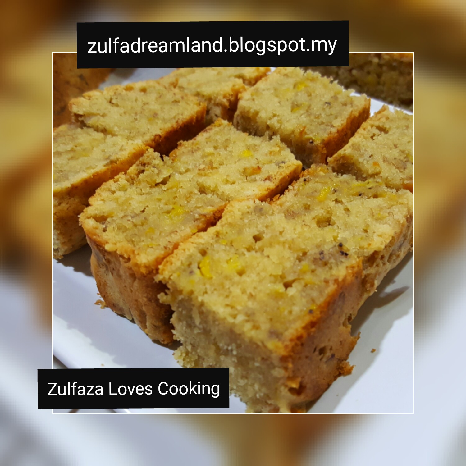 ZULFAZA LOVES COOKING: Kek pisang .mentega kacang