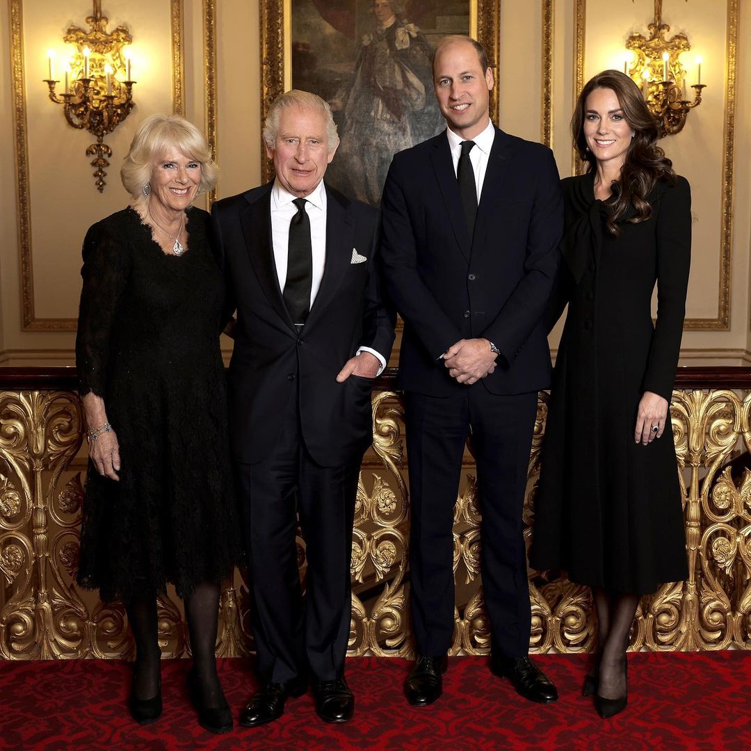 Buckingham Palace releases the first official portrait of King Charles and his wife Camilla with the Prince and Princess of Wales In the first official photo released of the British monarch with the Prince and Princess of Wales since the death of Queen Elizabeth on September 8, Buckingham Palace has released a new photo of King Charles and Queen Camilla alongside Prince William and Princess Kate Middleton.  The new photo, which shows the four royals side by side in all-black mourning clothes, was taken at Buckingham Palace the night before Queen Elizabeth II's funeral on September 18, ahead of the evening reception for kings, heads of state and official guests from abroad in London to attend the Queen's funeral.  The picture shows the future unity of the royal family, through the relationship of the King and Queen with the Prince and Princess of Wales. The Prince and Princess of Wales are expected to step up their roles now that William is heir to the British throne.  Charles has long been said to want a watered-down monarchy, and this photo shows key royals who would support him in his role as king.  After the Queen's death, Elizabeth II Charles immediately succeeded his mother to the British throne after her death, while William was named Prince of Wales in his first televised address to the nation on September 9, and Kate Middleton became the first Princess of Wales after Princess Diana.  The Royal Mint has unveiled new coins bearing the face of King Charles III. Last month, a touching photo of the new king was released, showing him working hard at Buckingham Palace with the famous red box of documents in need of his attention.  In a scene often associated with Queen Elizabeth, King Charles sits at a desk and sorts through daily mailings of papers from leaders across the UK, the Commonwealth and the world.  Behind Charles was a black and white photo of his late parents, Queen Elizabeth and Prince Philip. The couple gave it to King George VI, father of Queen Elizabeth, at Christmas 1951, the last holiday season before his death in February 1952.