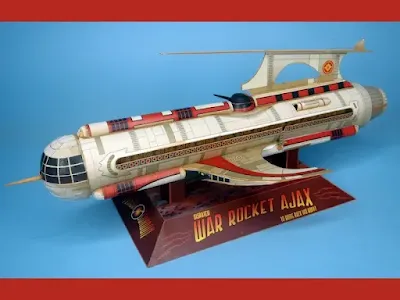 Flash Gordon Rocket Bastelbogen
