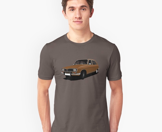 Renault 16 T-shirt - seventies retro car