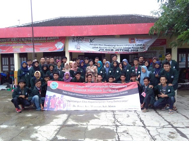 Latihan Dasar Kepemimpinan Mahasiswa (LDKM) Politeknik Indonusa Surakarta 2018