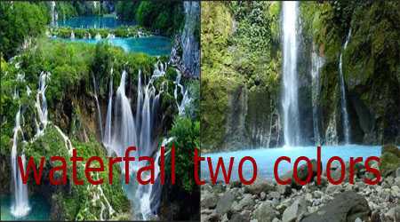 waterfall two colors sibolangit north sumatera