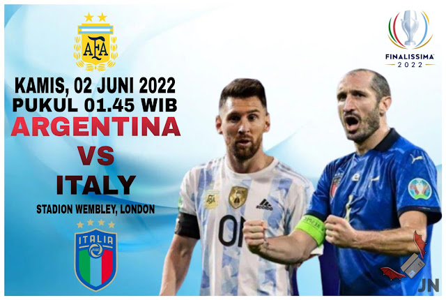 Prediksi Argentina vs Italia  Finallisima 2022,  Live di UEFA TV