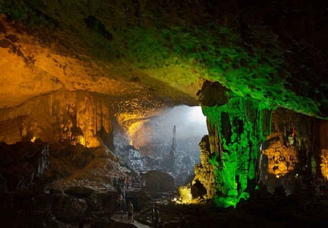 Explore this cave and experience as if you are on another planet