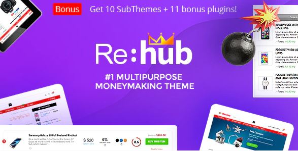 REHub – Price Comparison, Affiliate Marketing, Multi Vendor Store, Community Theme