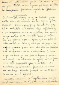 Segunda página de dicho manuscrito “misterioso” de Gloria Velat