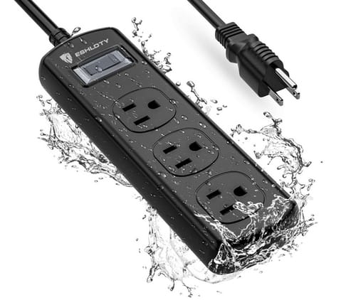 ESHLDTY 3 Outlets Weatherproof Surge Protector