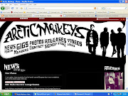 There is continuity shown between the Myspace page and their home page, . (myspace arctic monkeys home page)