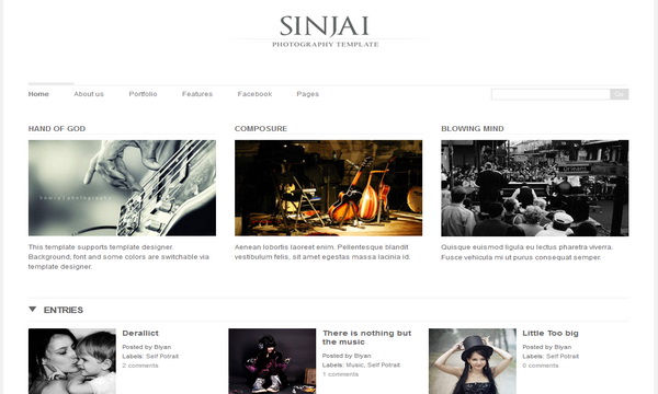 Sinjai Premium Blogger Template