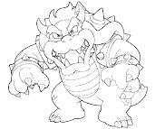 #13 Bowser Coloring Page