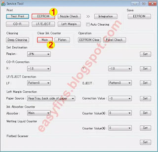 Reset Canon iP4800, iP4810, iP4820, iP4840, iP4850, iP4870, iP4880 series with Service Tool v.1074