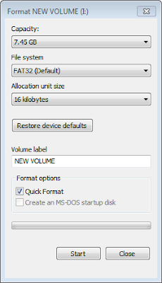 format usb key