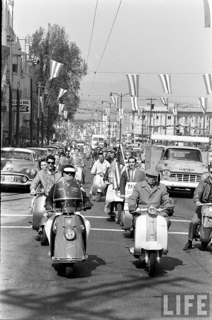 Motor Scooter Squabble in California in the 1960s 