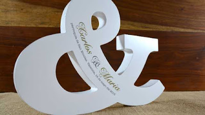 Cómo hacer letras de carton para bodas Fácil paso a paso