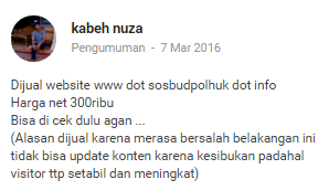 Pengalaman Membeli Website 