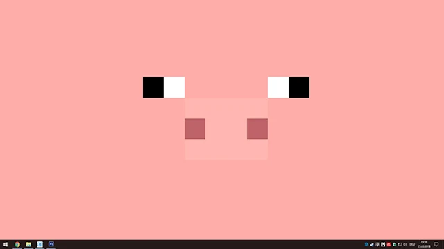 Minecraft - Blinking Pig Wallpaper Engine