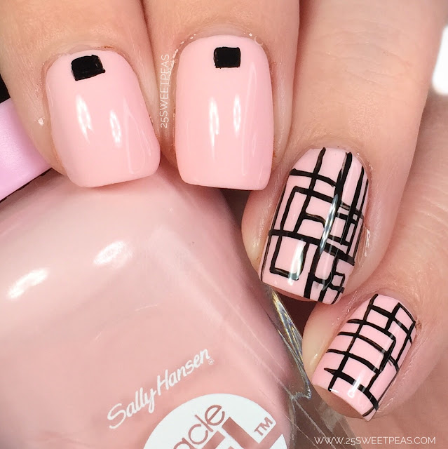 Geometric nail art