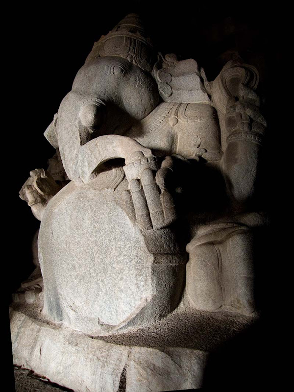 monolithic statue of ganesha